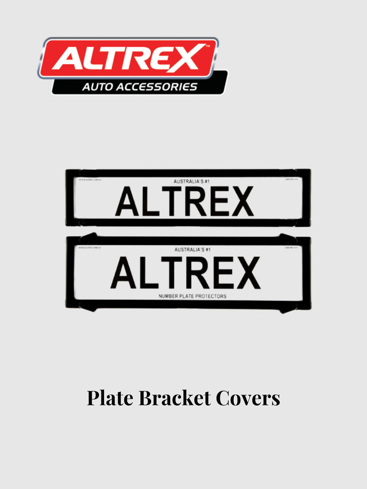 Black Altrex 372mm x 84mm & 372mm x 107mm Plate Protector Set