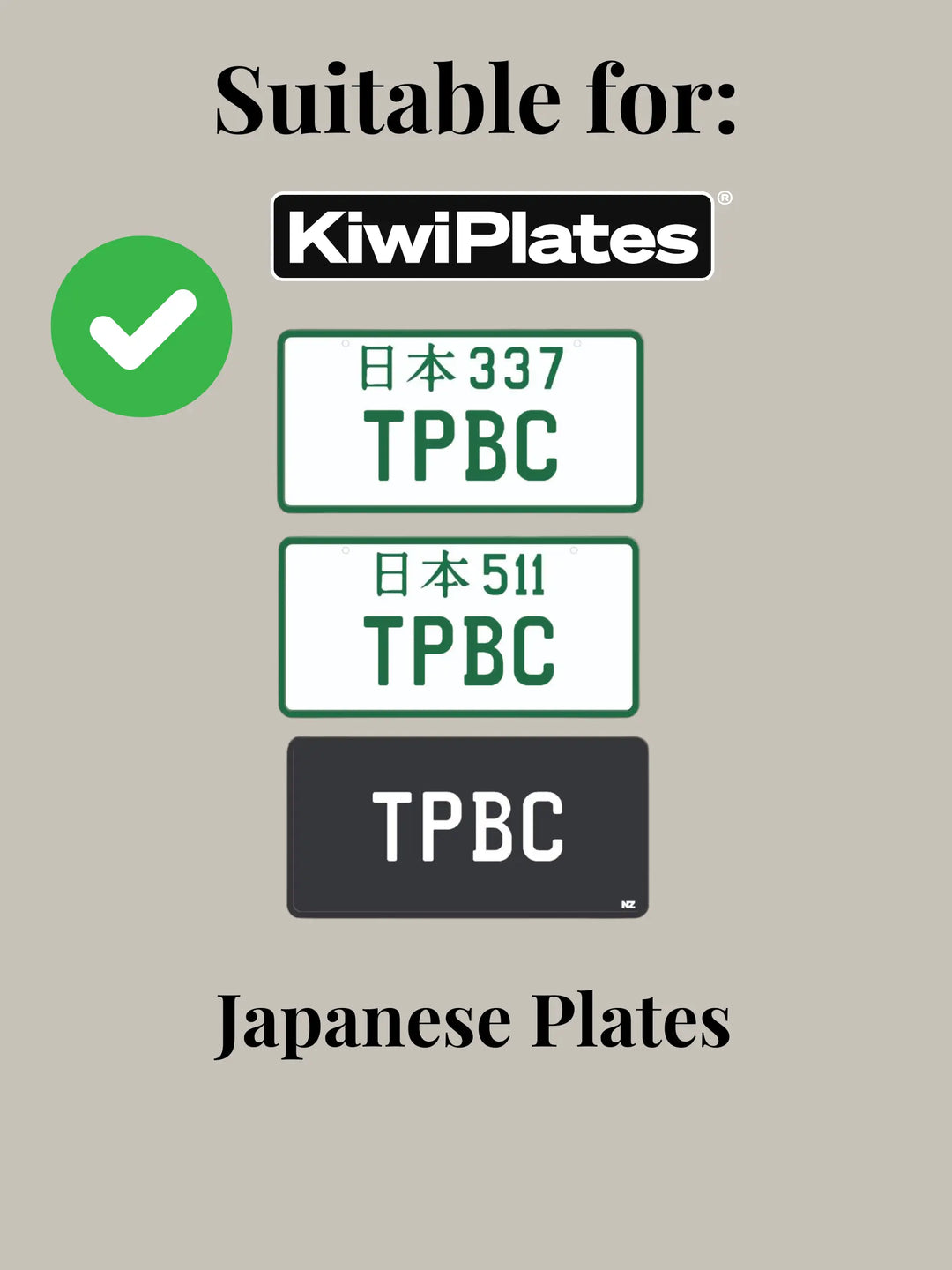 NZ JDM PlateMATE® Prestige Number Plate Bracket / Holder