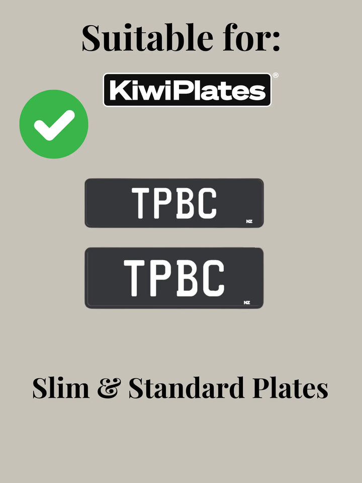 NZ Slim or Standard Number Plate Bracket / Holder