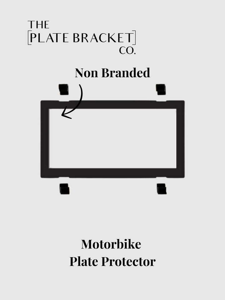 Black Non-Branded Motorbike Plate Protector Cover