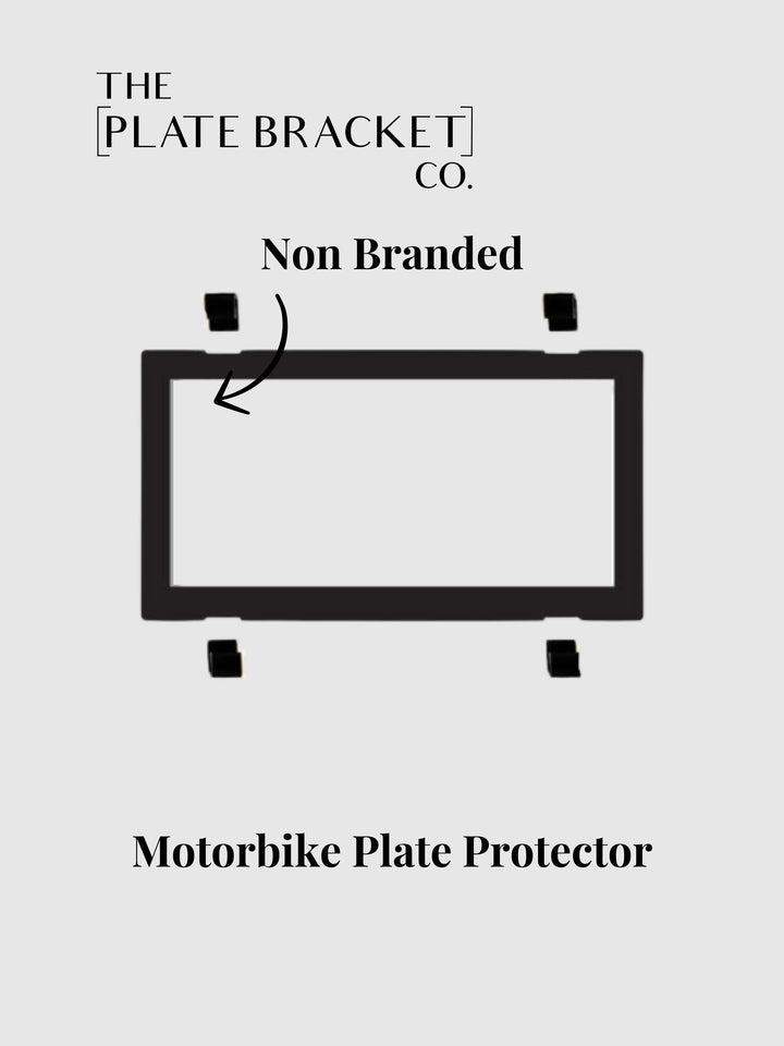 Black Non-Branded Motorbike Plate Protector Cover