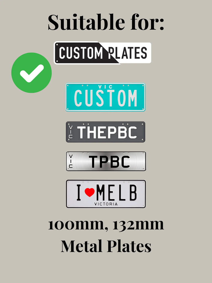 VIC PlateMATE® Number Plate Bracket / Holder for Metal Plates