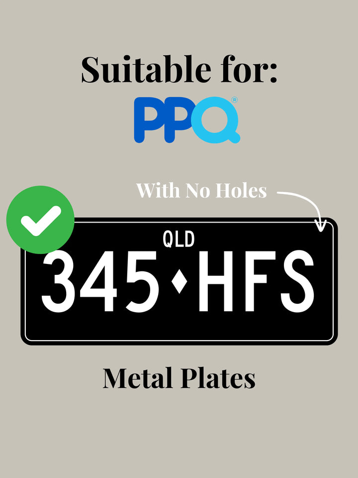 PlateMATE® Number Plate Bracket / Holder for Metal Plates