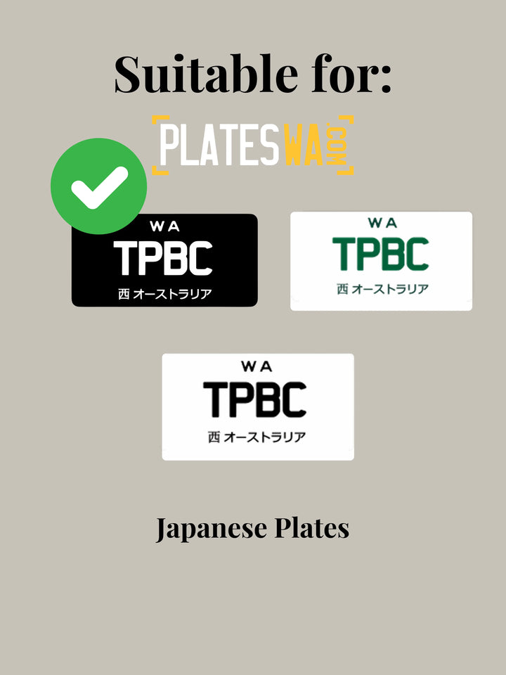 WA Japanese PlateMate Number Plate Bracket / Holder