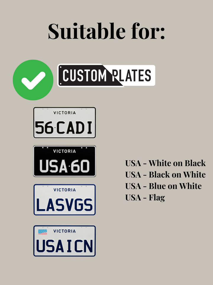 VIC INTERNATIONAL (& USA) PlateMATE® Prestige Number Plate Bracket / Holder