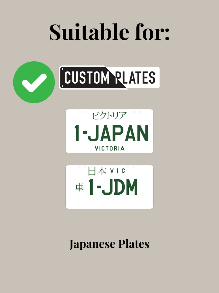 VIC (JDM) PlateMATE® Prestige Number Plate Bracket / Holder
