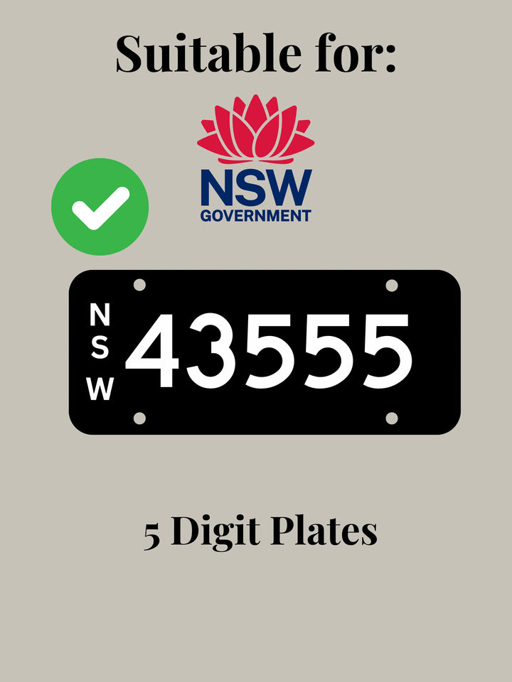 NSW Digit Plate Bracket / Holder
