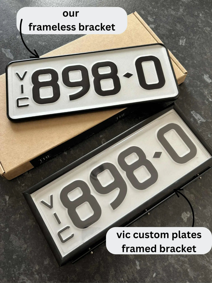 VIC Sleek PlateMate® Signature Number Plate Bracket / Holder