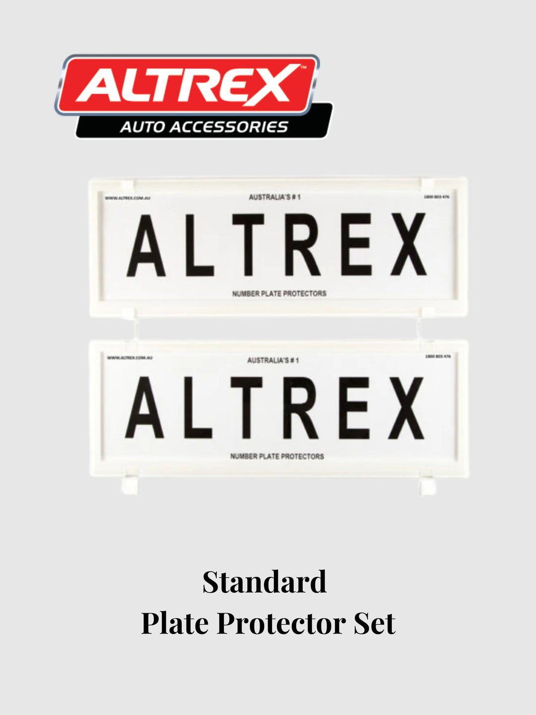White Altrex 372mm x 134mm Standard White Plate Protector Set