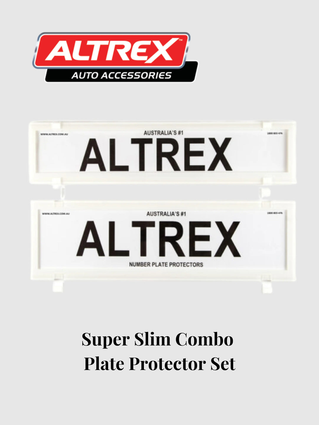 White Altrex 372mm x 84mm & 372mm x 107mm White Plate Protector Set