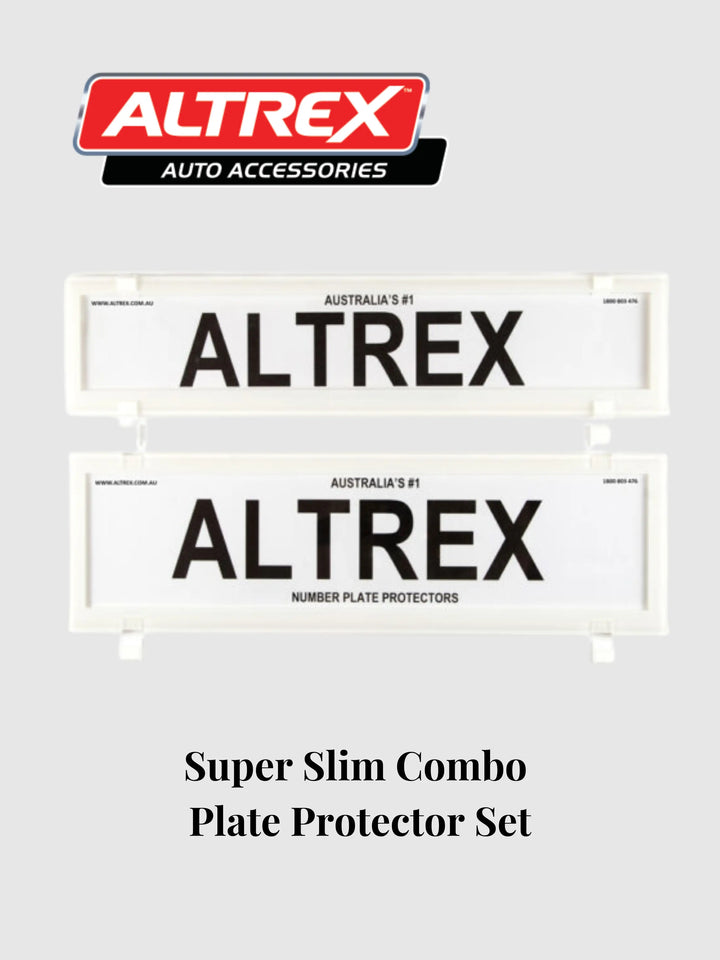 White Altrex 372mm x 84mm & 372mm x 107mm White Plate Protector Set