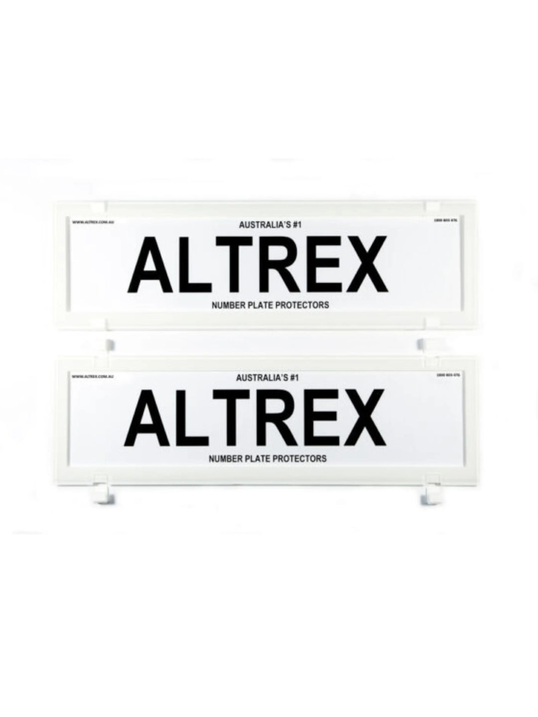 White Altrex 372mm x 100mm Slimline White Plate Protector Set