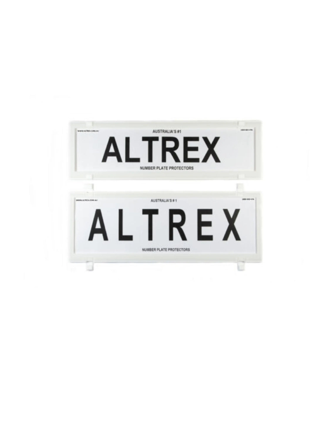 White Altrex 372mm x 84mm & 372mm x 107mm White Plate Protector Set