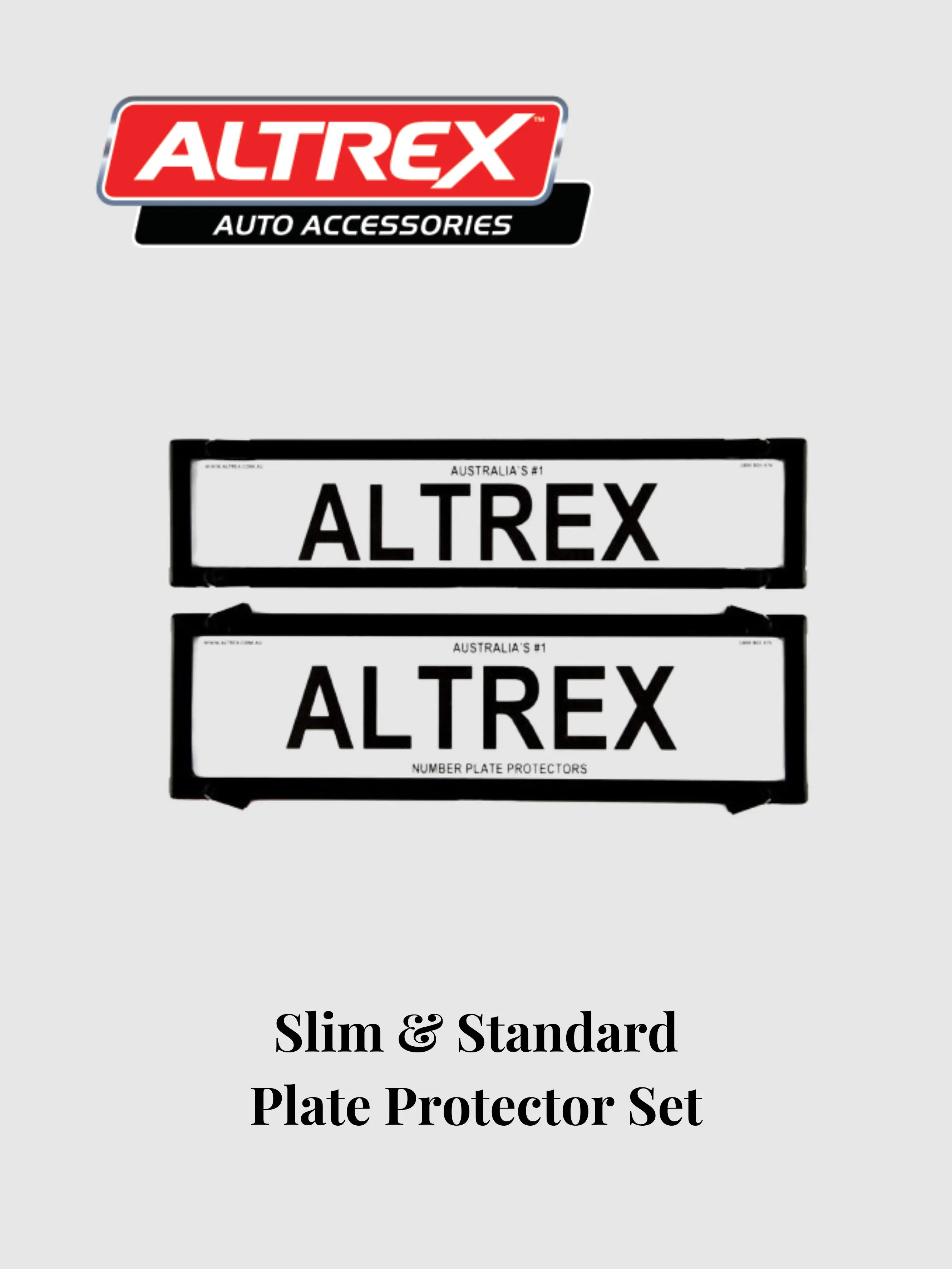Altrex Auto Black Altrex 372mm x 134mm & 372mm x 100mm Slim & Standard Combo Plate ...