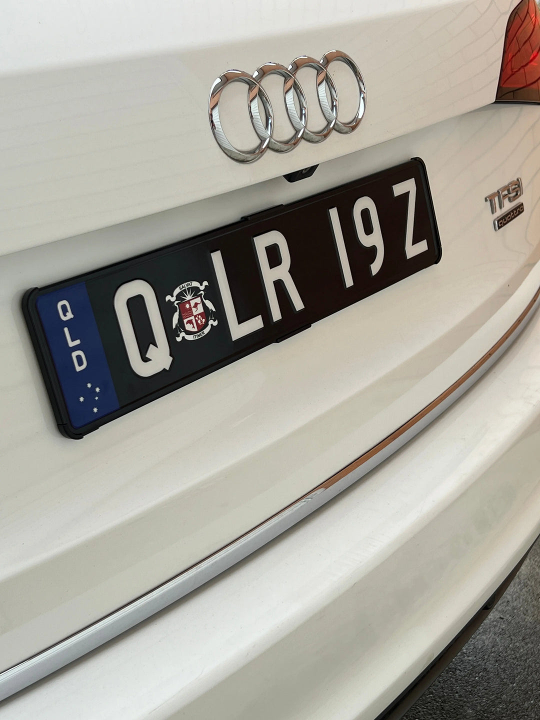 QLD PlateMATE®  Euro Style Number Plate Bracket / Holder