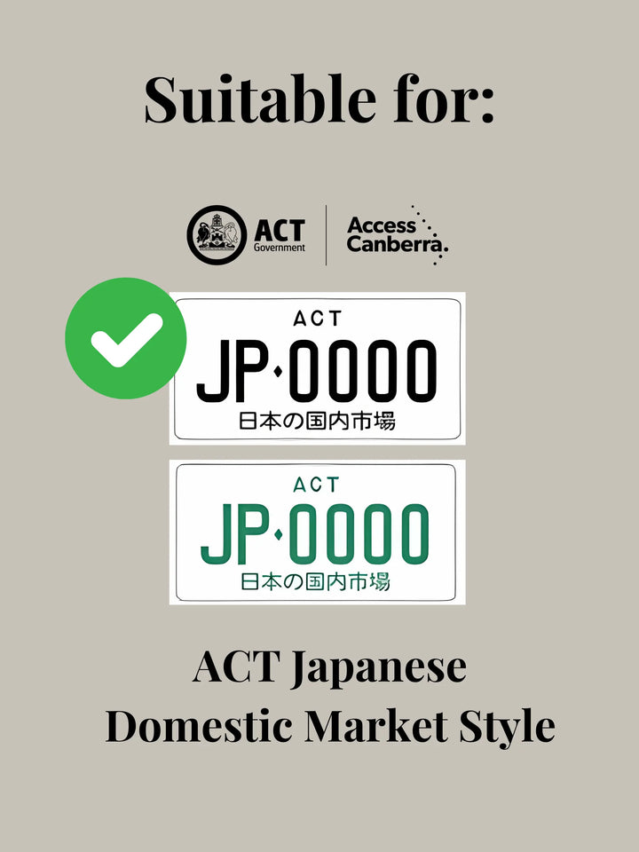 ACT Japanese PlateMate Number Plate Bracket / Holder