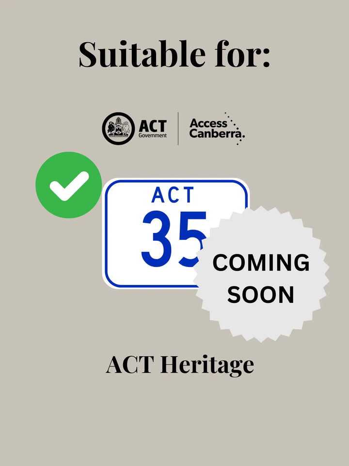 ACT Heritage Number Plate Bracket / Holder