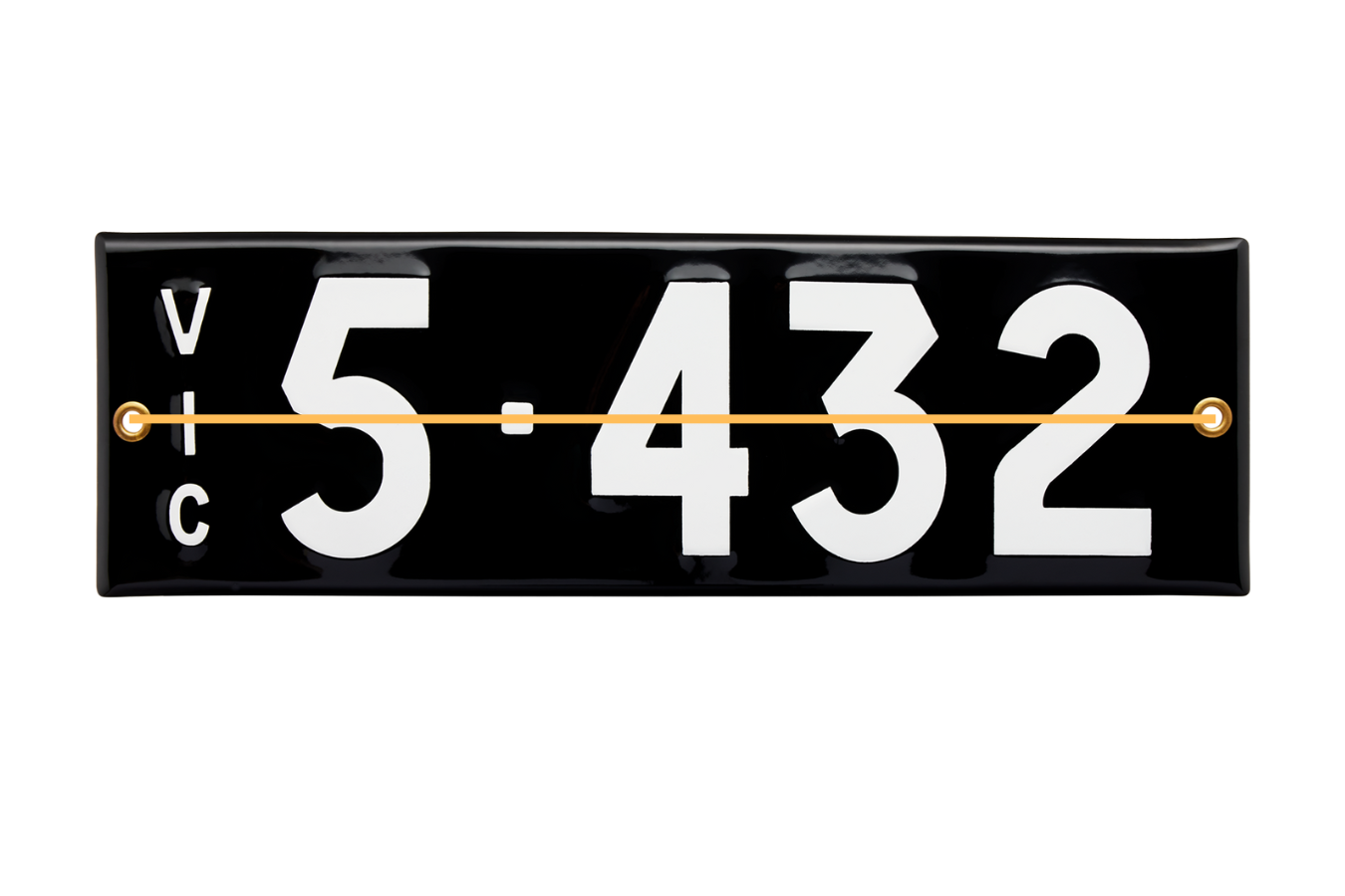 Number Sign Bracket VIC Heritage - 3 Digit Number Plate Bracket / Holder – The Plate ...