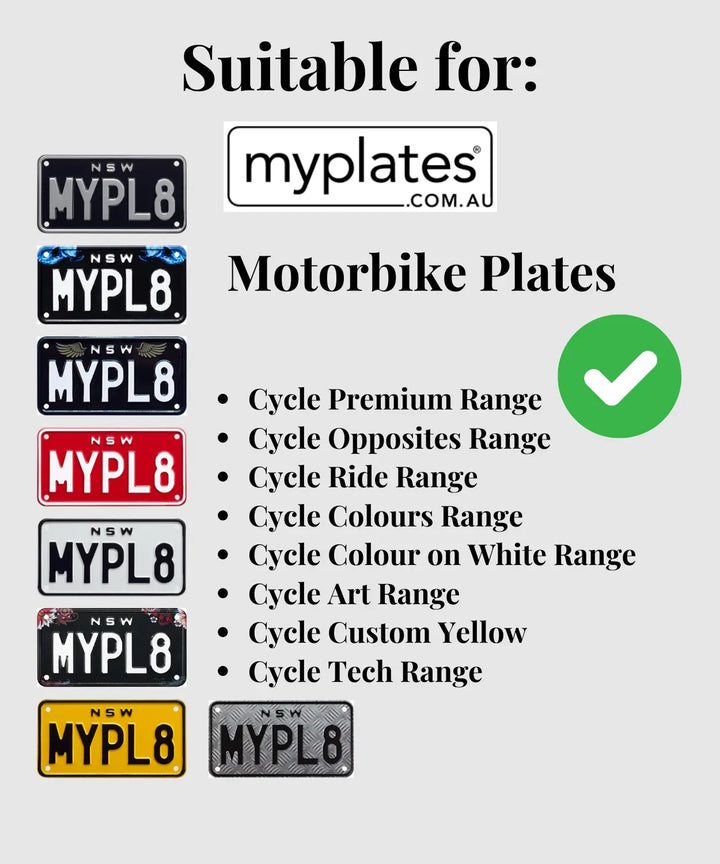 NSW Motorbike Number Plate Bracket/Holder