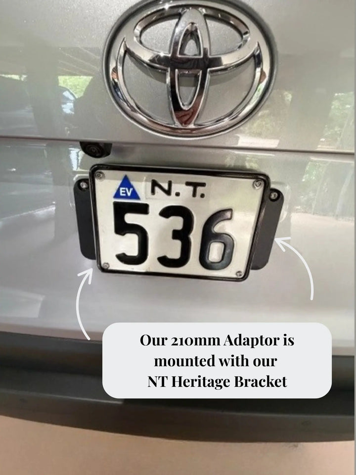 NT Heritage Digit Number Plate Bracket / Holder