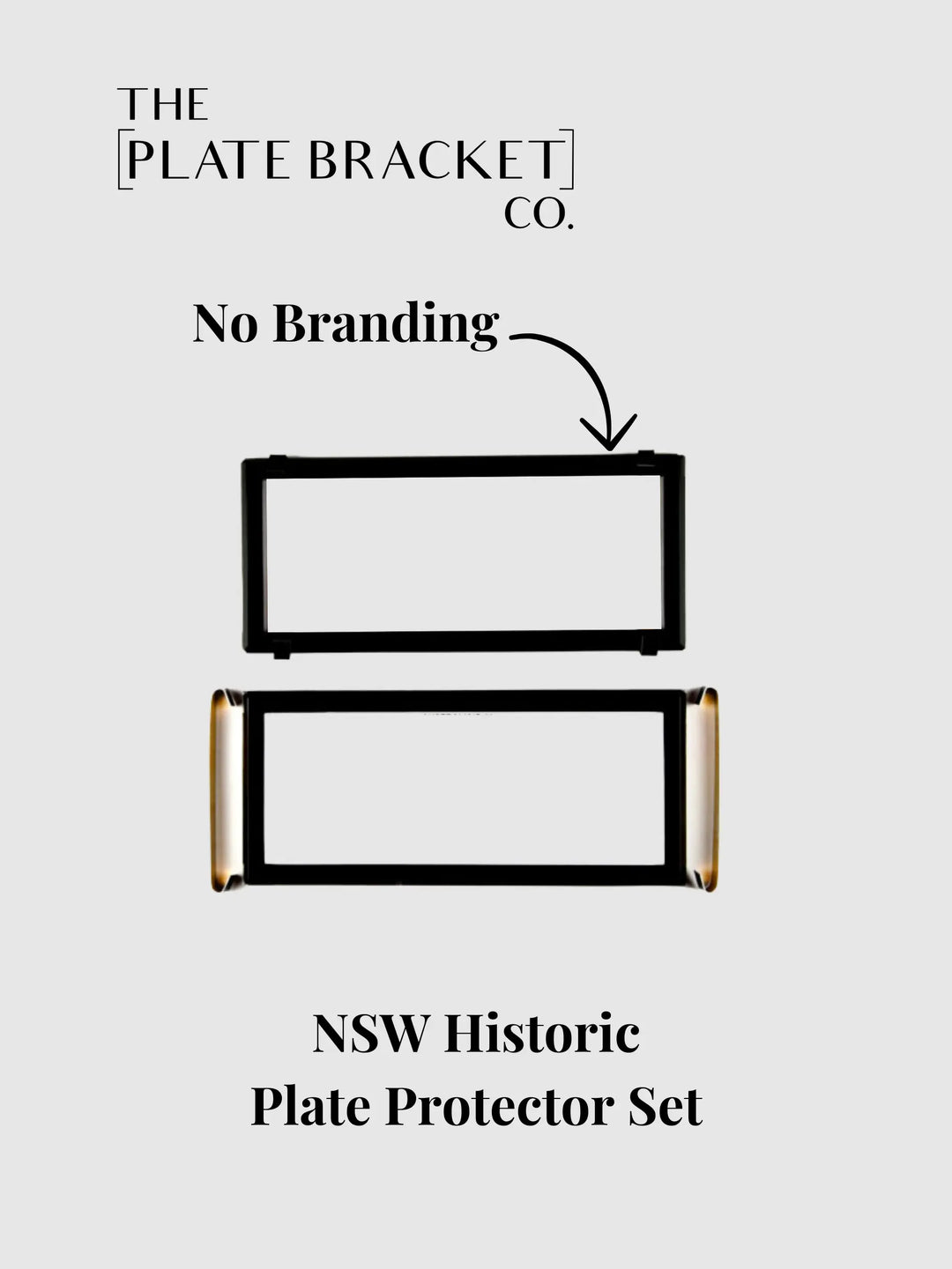 Black Non-Branded NSW Historic Protector Set - 250mm x 100mm