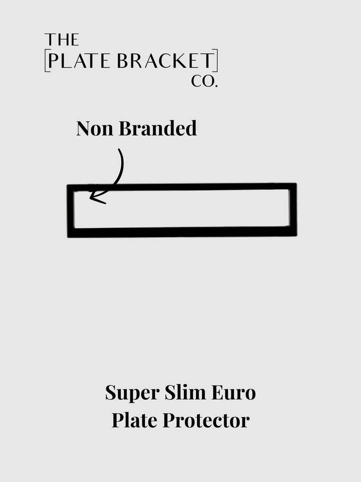 Black Non-Branded 372mm x 84mm Euro Plate Protector Cover