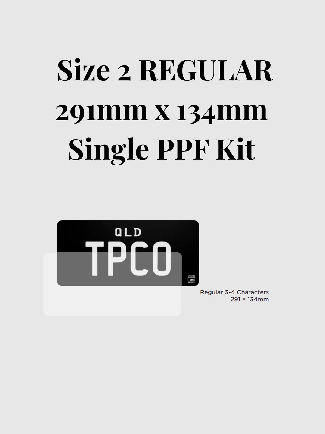 PPQ Flexi Plates Genuine 3M PPF Kit | Pre-Cut Protection Film