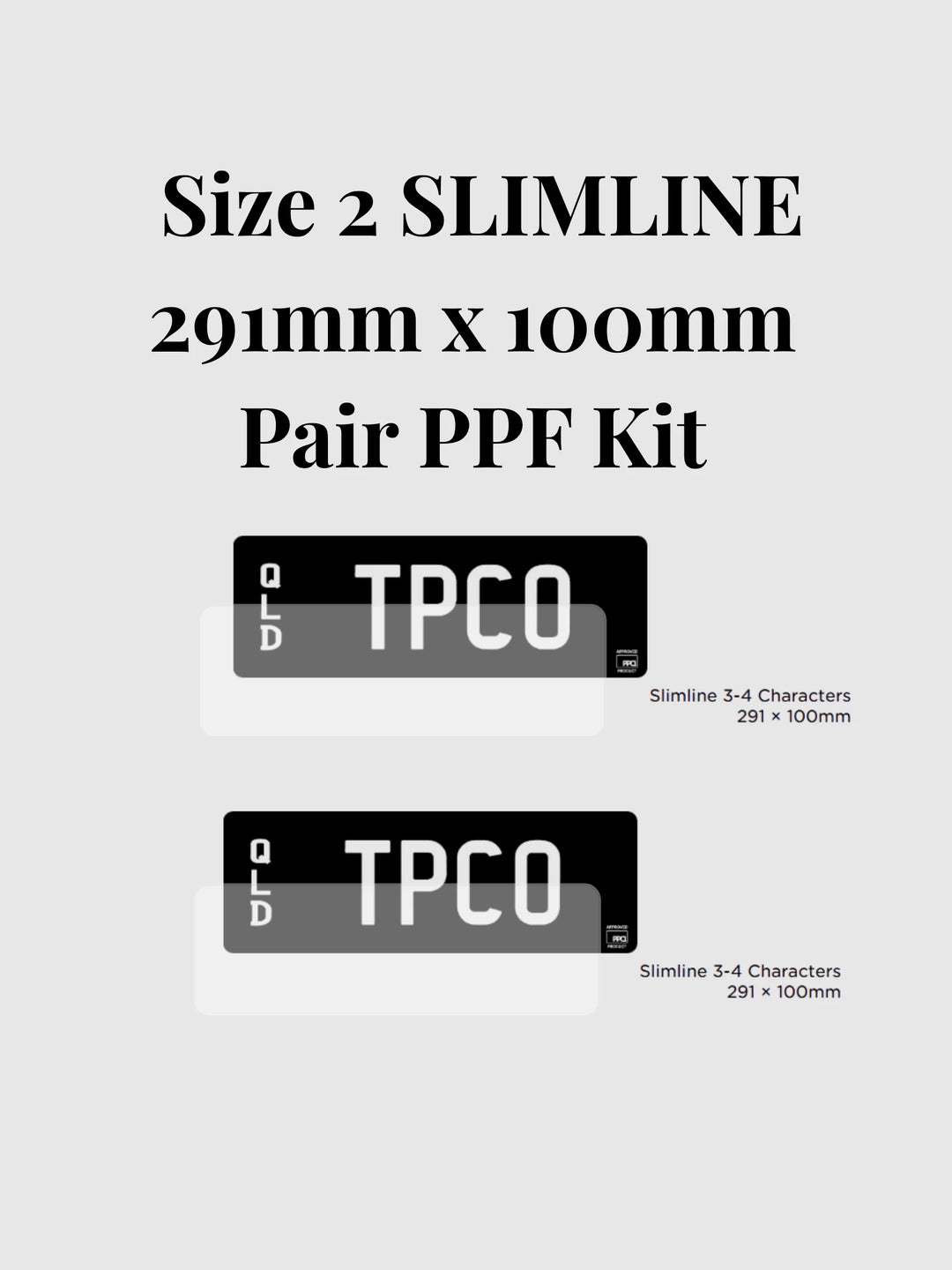 PPQ Flexi Plates Genuine 3M PPF Kit | Pre-Cut Protection Film