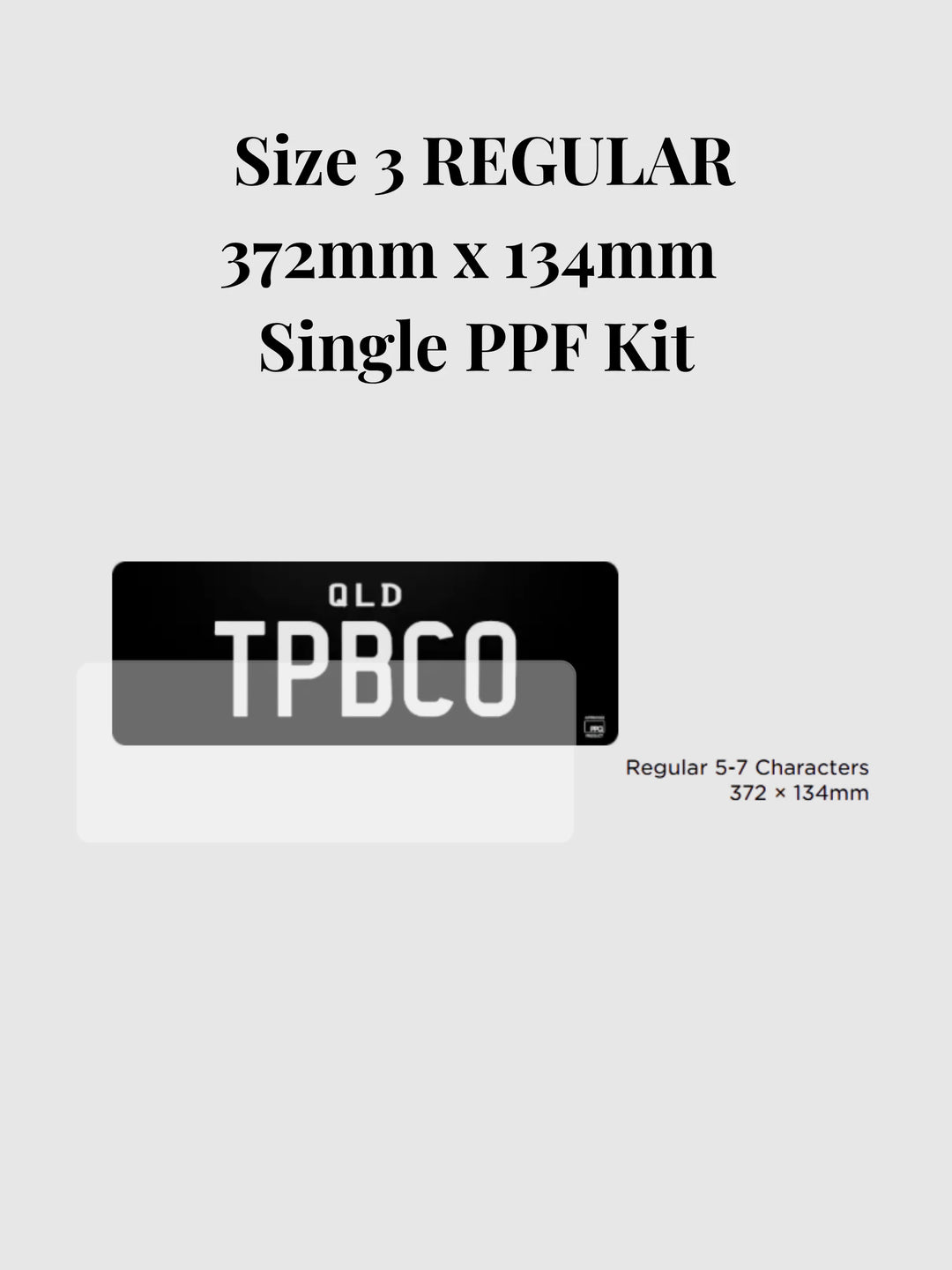 PPQ Flexi Plates Genuine 3M PPF Kit | Pre-Cut Protection Film