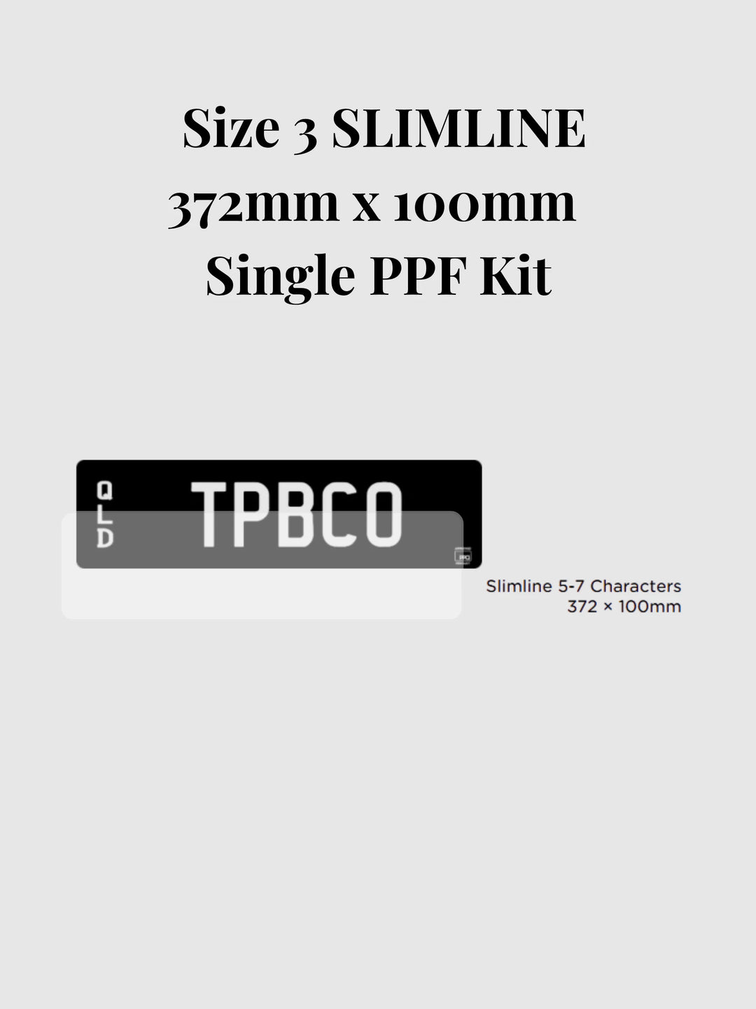 PPQ Flexi Plates Genuine 3M PPF Kit | Pre-Cut Protection Film