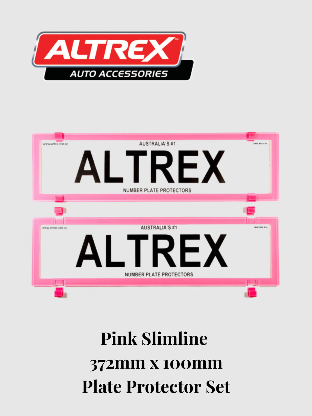 Pink Altrex 372mm x 100mm Slimline Plate Protector Set
