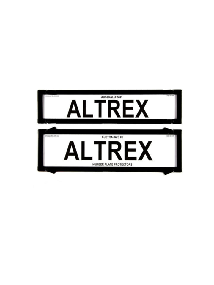 Black Altrex 372mm x 84mm & 372mm x 107mm Plate Protector Set