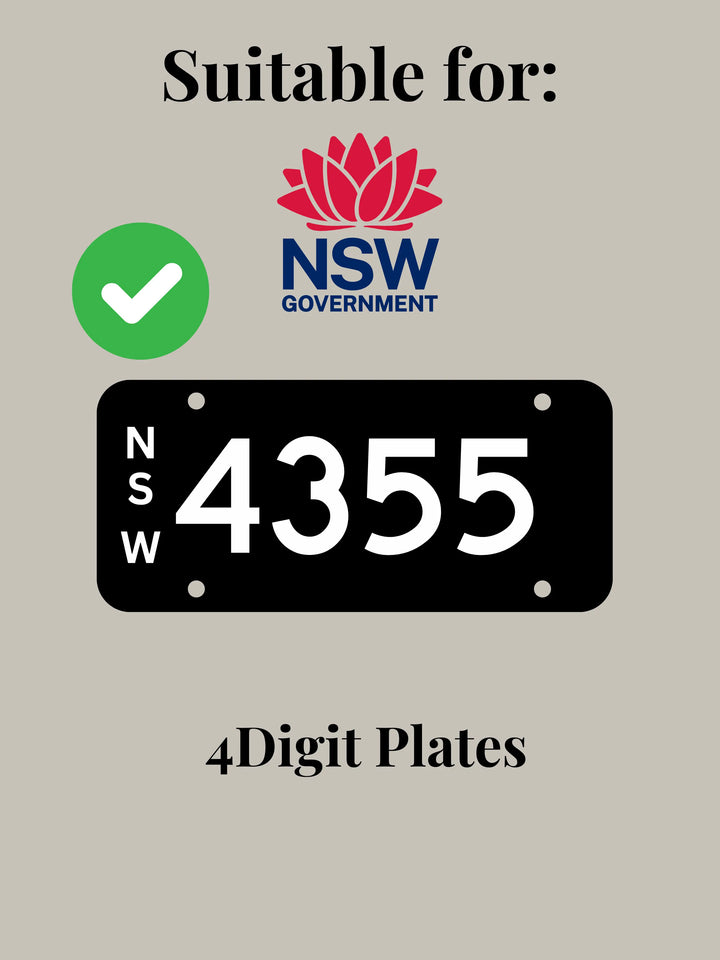 NSW Digit Plate Bracket / Holder