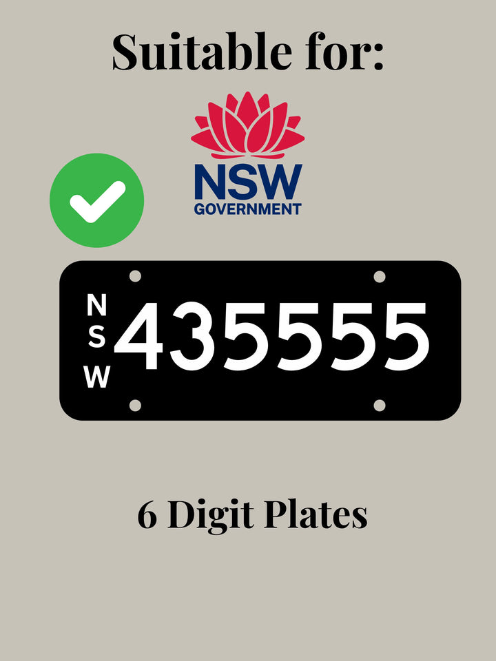 NSW Digit Plate Bracket / Holder