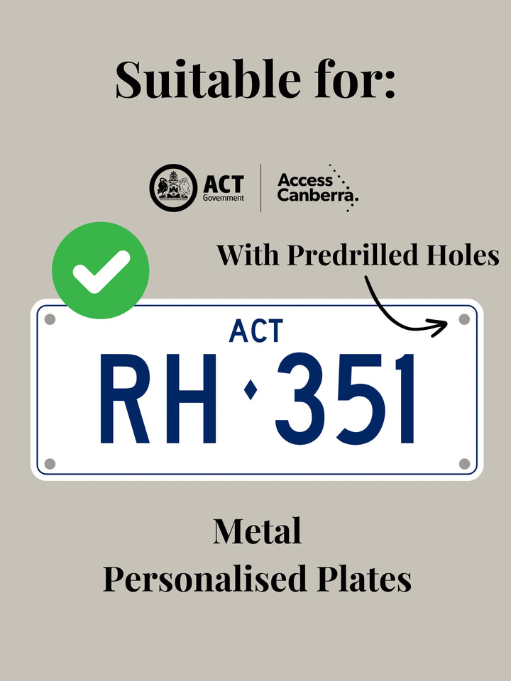 ACT Standard Number Plate Bracket / Holder