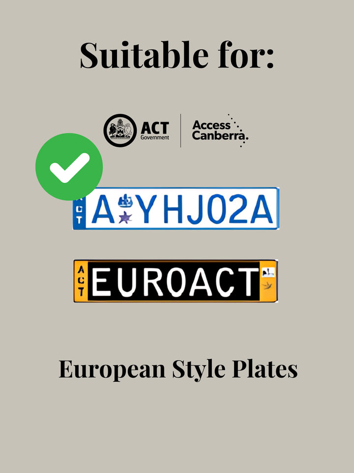 ACT PlateMATE® Euro Style Number Plate Bracket / Holder