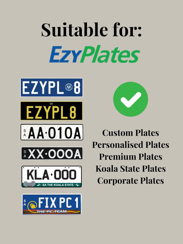 SA Standard Number Plate Bracket / Holder