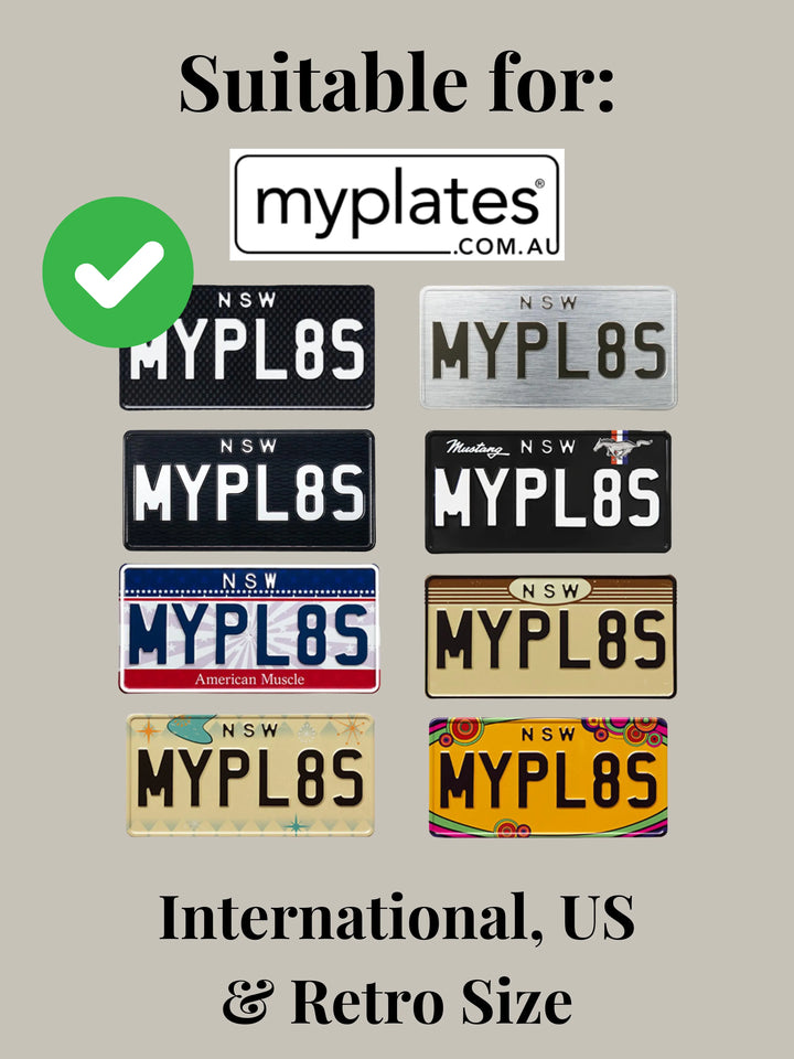 NSW (USA/International/Retro Range) PlateMATE® Prestige Number Plate Bracket / Holder