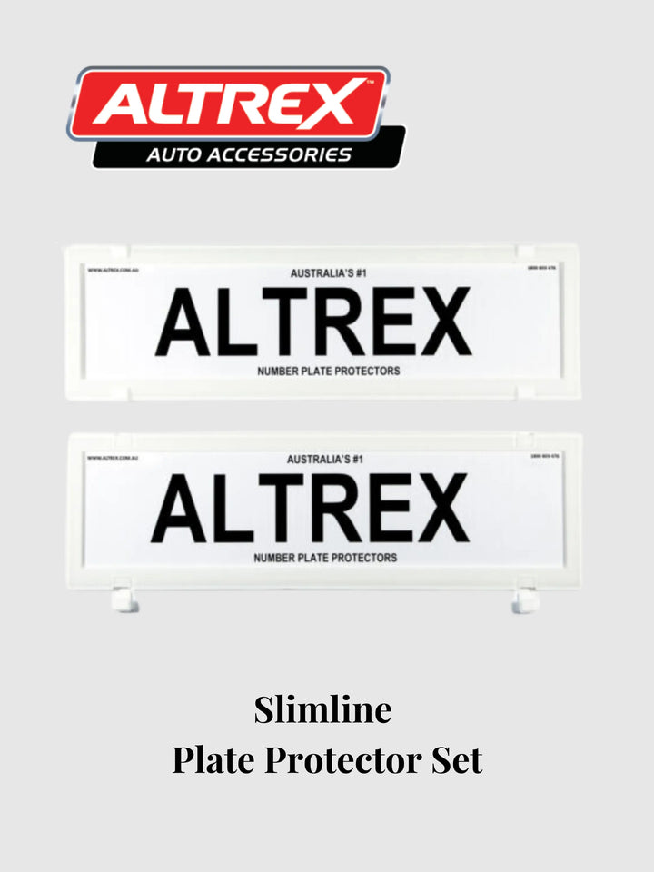 White Altrex 372mm x 100mm Slimline White Plate Protector Set